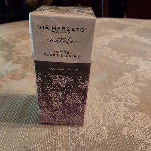 Via Mercato Natale Petite Reed Diffusers Falling Snow 1.7oz Sealed
